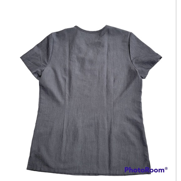 Figs Technical Collection Gray Scrub Top - Picture 6 of 8